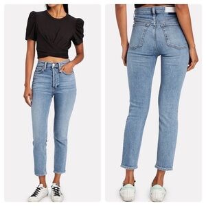 SALE! Re/Done High Rise Ankle Crop Stretch 👖🔥sz 25 NWOT!